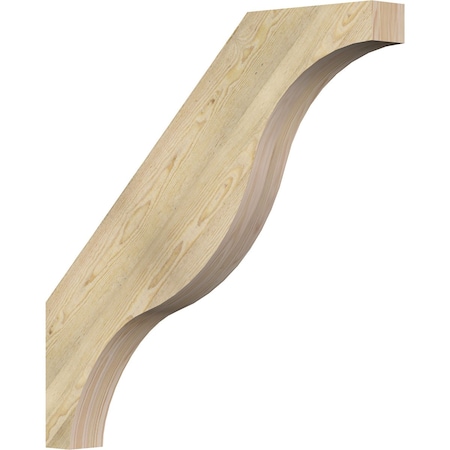 Ekena Millwork 4"W x 36"D x 36"H Funston Rough Sawn Knee Brace, Douglas Fir BRC04X36X36FST00RDF